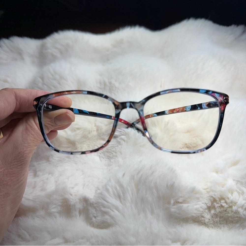 LA Nola Multicolor Rectangle Eyeglass‎ Frames | 52-18-140